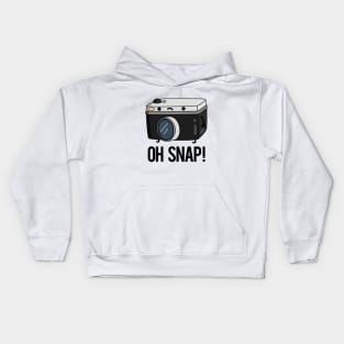 Oh Snap Funny Camera Pun Kids Hoodie